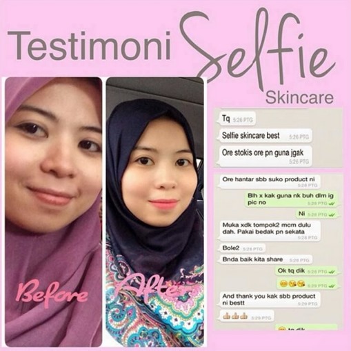 testimoni selfie skincare 