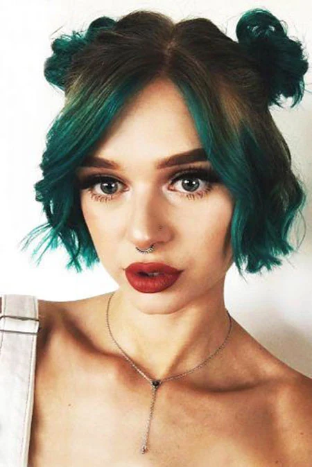 ombre short hair color 2023