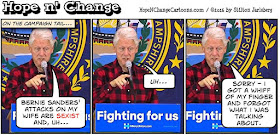 obama, obama jokes, political, humor, cartoon, conservative, hope n' change, hope and change, stilton jarlsberg, new hampshire, clinton, sanders, sexism