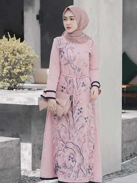 40 Model Baju Gamis Modern Dan Kekinian Update Hai Gadis - Lihat baju gamis model sekarang