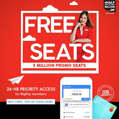 AirAsia Free Seats