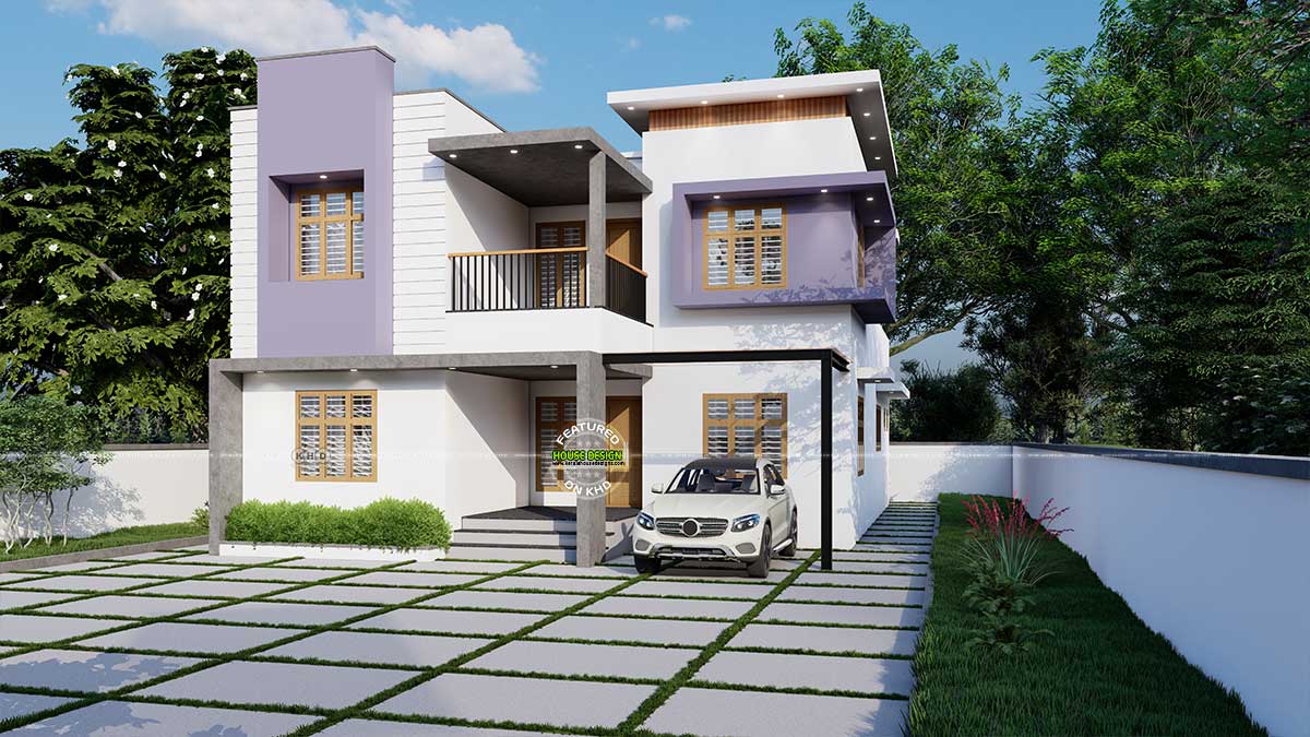 Modern Home Design in Chengalayi, Kannur - Exterior View