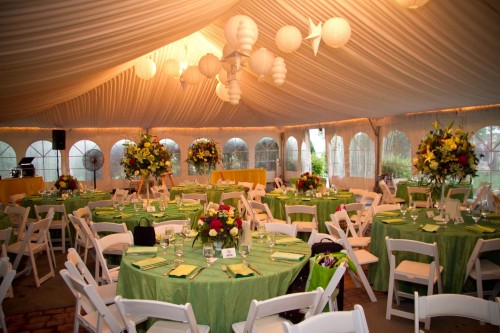 tented wedding reception