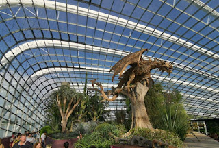 Gardens by the Bay o Jardines de la Bahía. Flower Dome o Cúpula de las Flores. Singapur o Singapore.