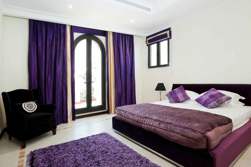 Great Art Decoration Pretty Purple  Bedroom  Design 