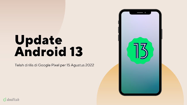 Update Android 13 di google pixel