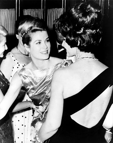 Princess Grace Kelly meets soprano Maria Callas