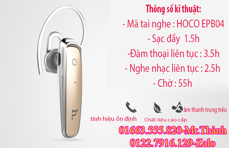 Tai nghe Bluetooth hiệu Hoco model EPB04