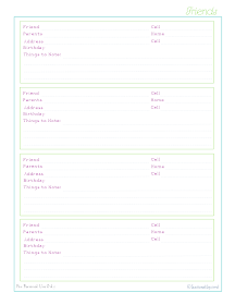 free printable home management kid section