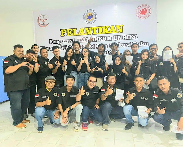 Sah, Eduard Brahmana Resmi Dilantik Sebagai Ketua HIMA Fakultas Hukum Unrika Batam