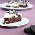 Oreo-Brownie Torte mit Heidelbeeren