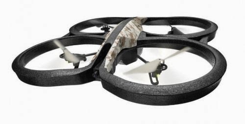 Parrot AR.Drone 2.0 Elite Edition Quadricopter, Wifi, Free App iOS & Android, Record HD 720p movies - Sand 