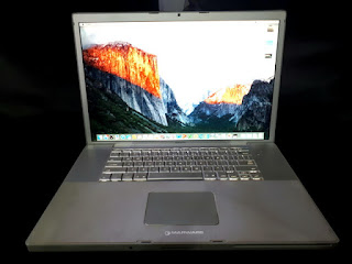 Laptop MacBook Pro A1229 17" Intel Core 2 Duo 2.4GHz RAM 4GB HDD 160GB Seken Normal
