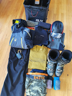 Ski Gear Packing Layout