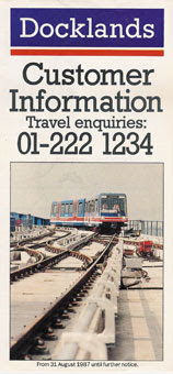 cover of original 1987 DLR leaflet