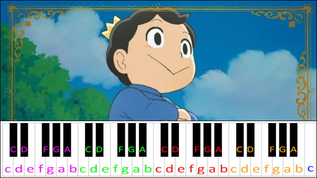 BOY by King Gnu (Ousama Ranking OP) Piano / Keyboard Easy Letter Notes for Beginners