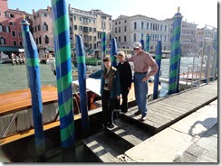 Water Taxi in Venice Italy - Judy, Elaine and Nick
