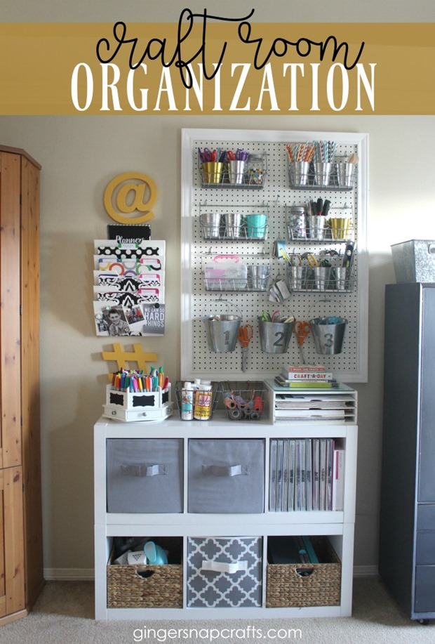 Ginger Snap Crafts Craft Room Organization