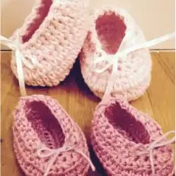 Zapatitos 0 a 3 meses a Crochet