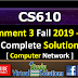 CS610 Assignment 3 Solution Fall 2019 - 2020