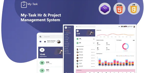 Best HR, Project Management Admin Template