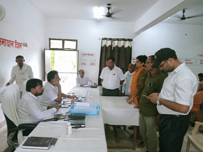 निजामाबाद तहसील समाधान दिवस पर आ धमके सी आर ओ दर्जनों अधिकारियों को किए अनुपस्थित लगाई डांट