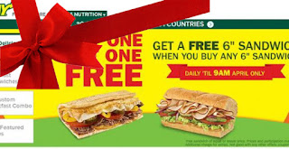 Free Printable Subway Coupons