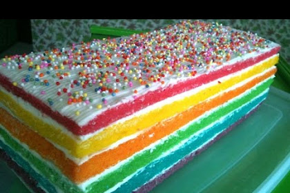 Resep Kue Rainbow Cake Yang Enak