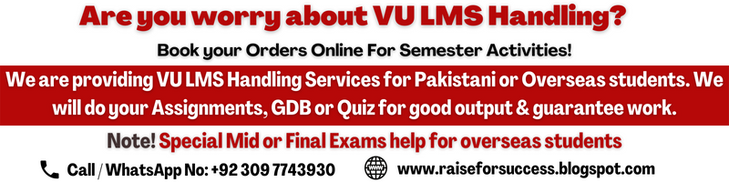 VU LMS Handling Services By Raise For Success