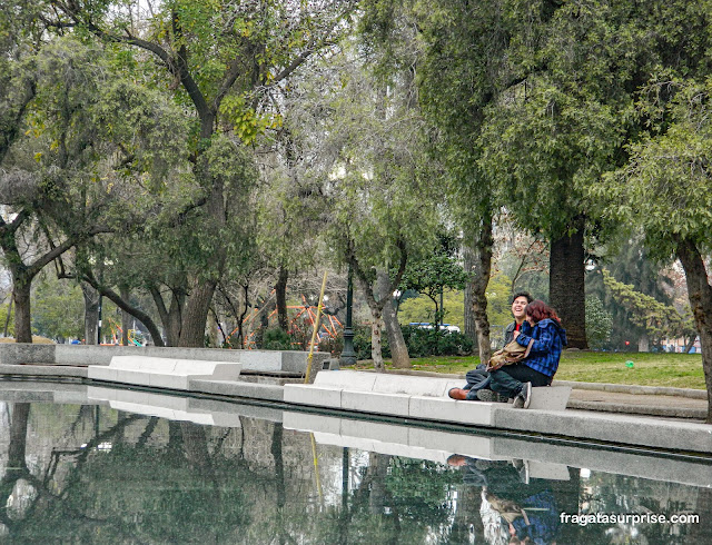 Parque Bustamante em Santiago do Chile