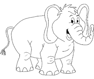 Download Elephant Printable Kids Coloring Pages