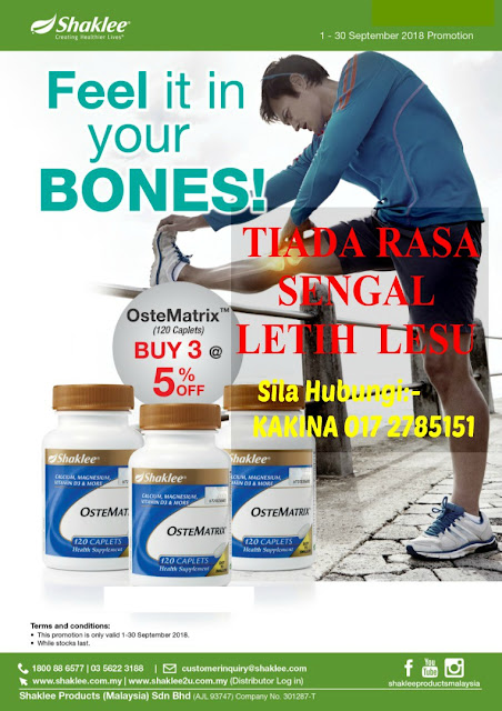 OSTEMATRIK OFFER 3 BOTOL LESS 5%