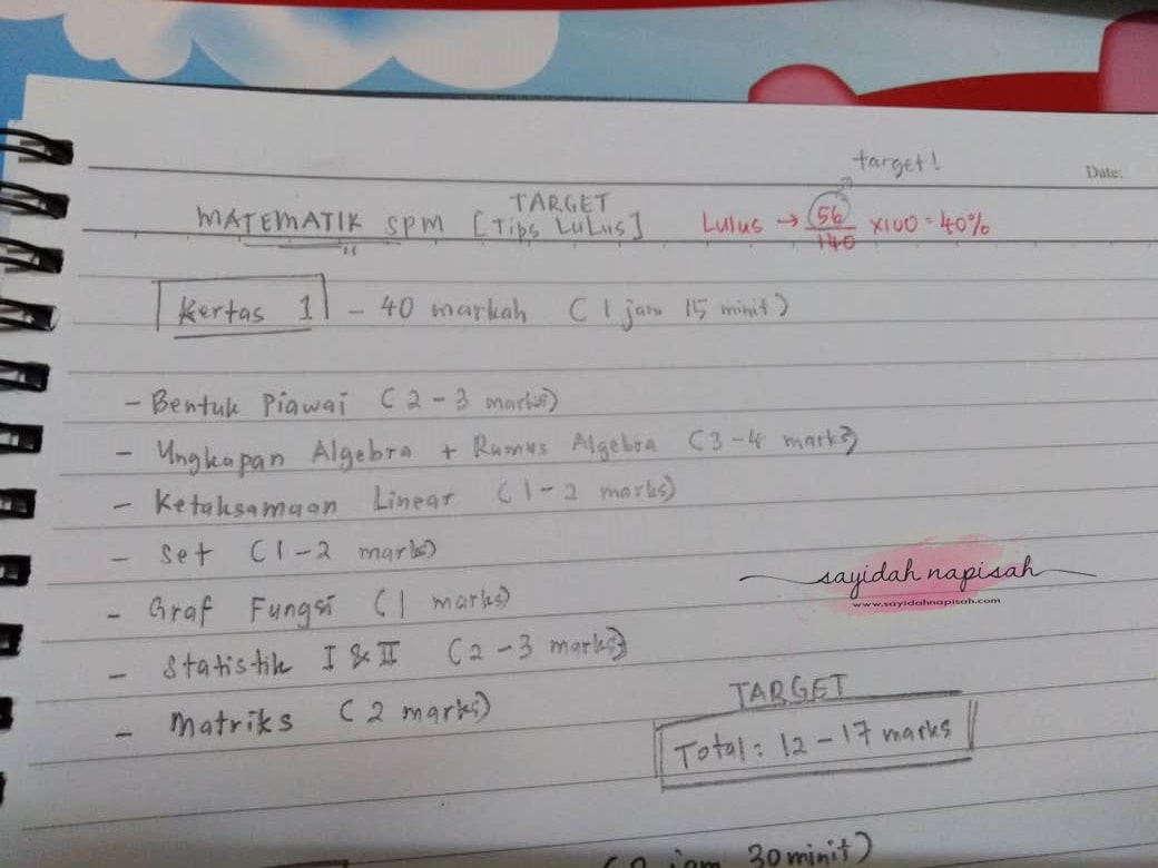 Tips Lulus Matematik SPM: Fokus Jawab Soalan 13 Bab Ini 