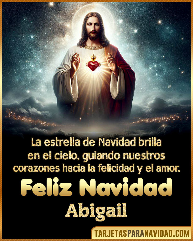 Tarjetas de navidad cristianas para Abigail