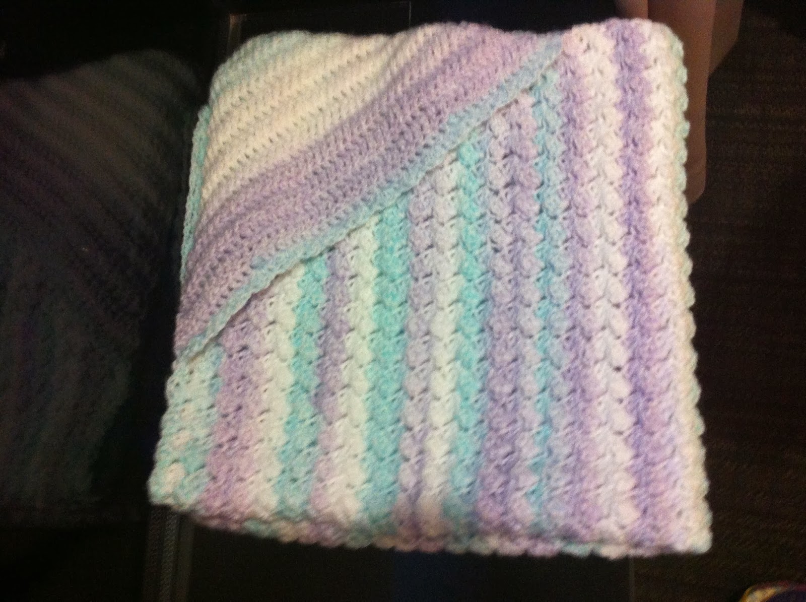 Not My Nanas Crochet Crochet Hooded Baby Blanket Free Pattern