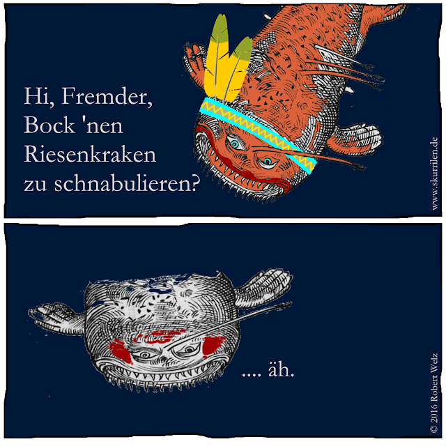 Comedy & tierische Fantasy. In den Tiefen des Ozeans des 16. Jahrhunderts: Wenn Seeungeheuer flirten.