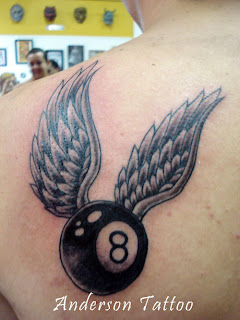 new tattoo me now tattoos The Flying 8 Ball tattoos