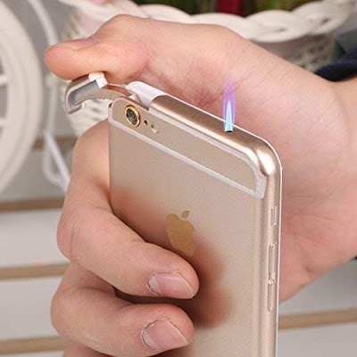 Refillable Fancy Iphone Lighter | Best Quality Iphone Lighter Fancy Lighter ( Golden Color )