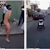  (photos) Robber is made to strip & run naked through the streets by woman he attacked