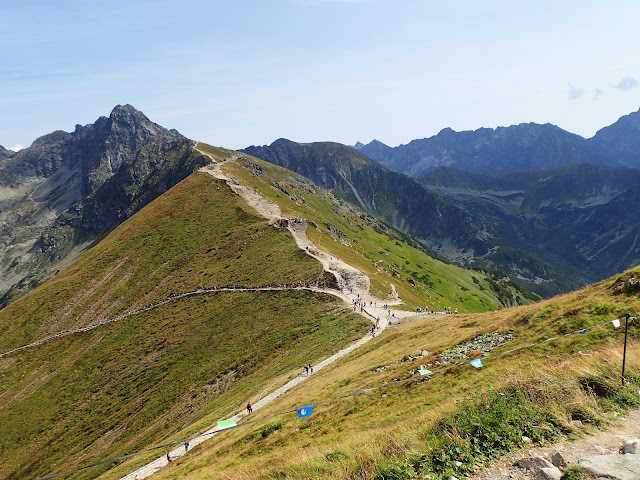 Widok z Kasprowego na wschód (Beskid i Tatry Wysokie)