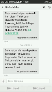 Pulsa 50rb Gratis dari Telkomsel