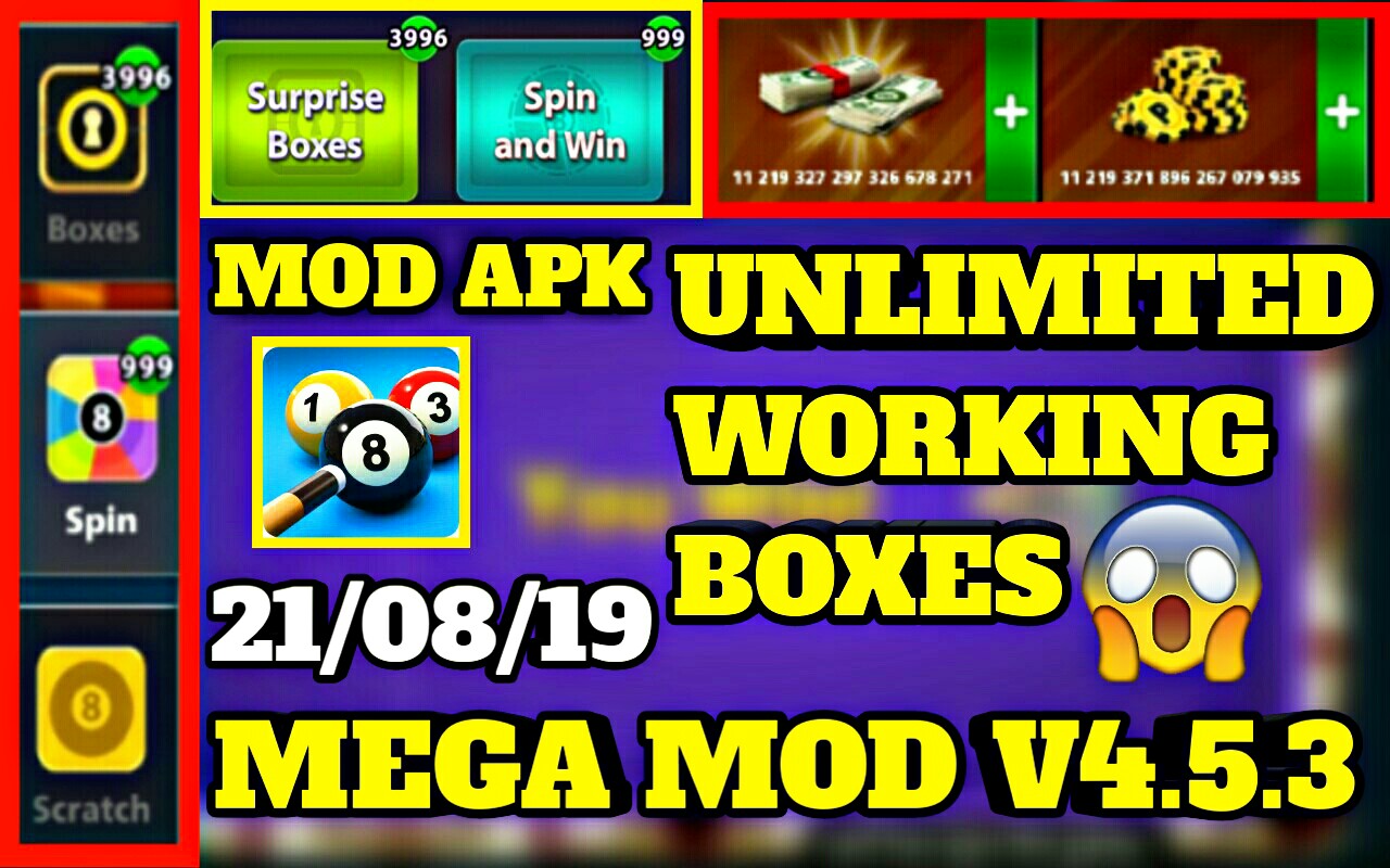 8 Ball Pool V4.5.3 Mega Mod Download - Technical Fahad Hasan - 