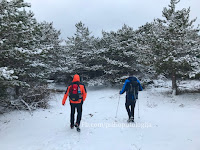 snijeg Vidova gora otok Brač hiking slike