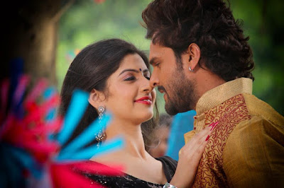 Yashika Kapoor and Khesari Lal Yadav Best Wallpaper