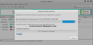 Merubah Ukuran Partisi di Kali Linux