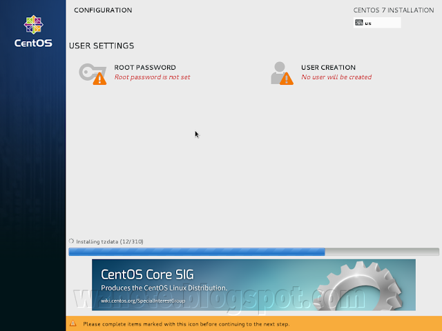 CentOS Installation Configuration