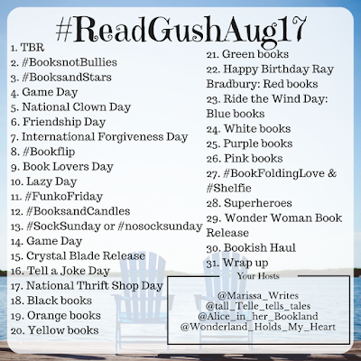 Read Gush August - Bookstagram Photo Challenge for August 2017