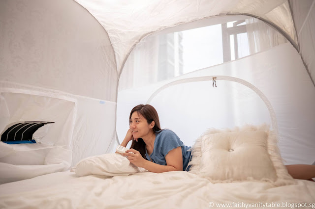 Review of CLOSE COMFORT Cool Focus and Igloo Tent by top Singapore lifestyle blogger Faith Tan