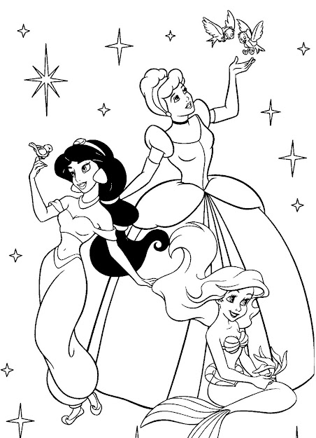 Adorable Coloring Pages For Girls Disney Princess