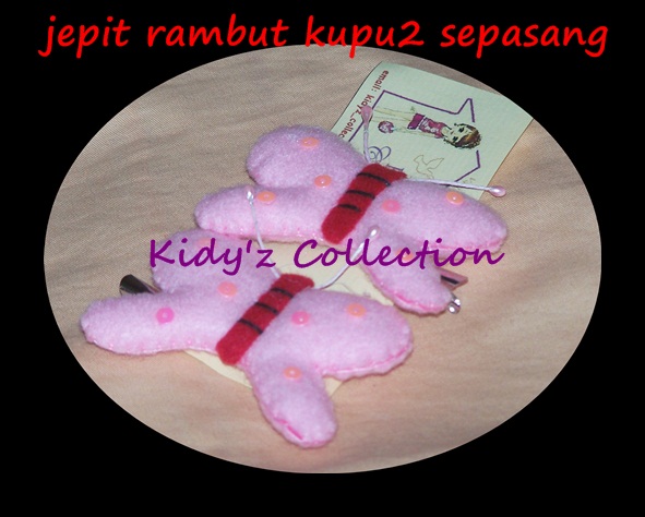 kidy z collection koleksi jepit  rambut  flanel 